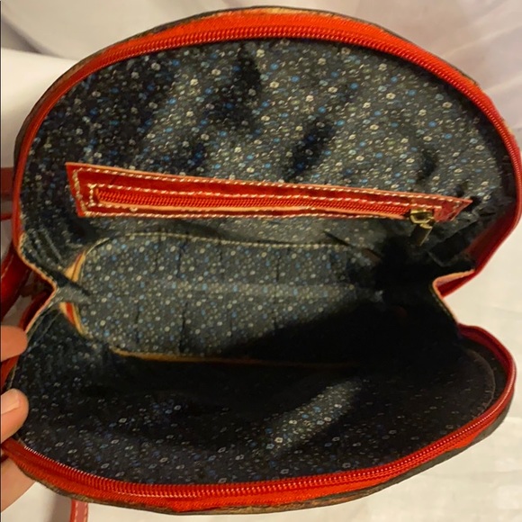 Moroccan Leather Crossbody Backpack - Picture 9 of 13